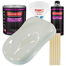 Restoration Shop 844825056329 Arctic White Acrylic Urethane Auto Paint Complete Gallon Kit Professio