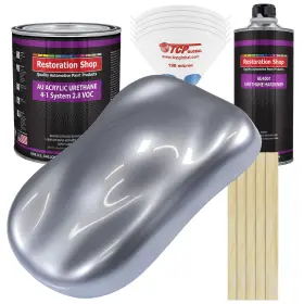 Restoration Shop 844825060814 Cool Gray Metallic Acrylic Urethane Auto Paint - Complete Gallon Kit Pro