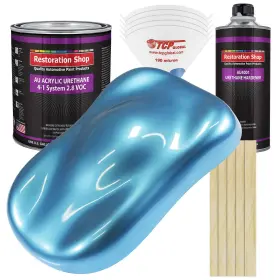 Restoration Shop 844825061897 - Electric Blue Metallic Acrylic Urethane Auto Paint Complete