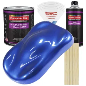 Restoration Shop 844825062139 - Daytona Blue Pearl Acrylic Urethane Auto Paint Complete Gallon Ki