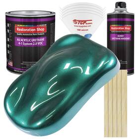 Restoration Shop 844825063211 - Dark Teal Metallic Acrylic Urethane Auto Paint Complete