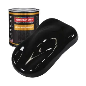 Restoration Shop 844926000023 Jet Black Urethane Basecoat Auto Paint Gallon Color Only Professional