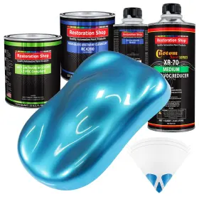 Restoration Shop 844926076615 Shop-electric Blue Metallic Low Voc Urethane Basecoat With Clearcoat