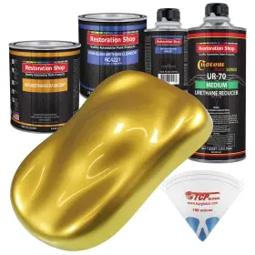 Restoration Shop 844926079821 - Saturn Gold Firemist Urethane Basecoat With Clearcoat Auto Pa