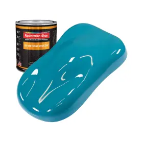 Restoration Shop 844926082777 - Petty Blue Urethane Basecoat Auto Paint Quart Color O