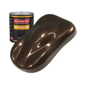 Restoration Shop 844926083316 - Mahogany Brown Metallic Urethane Basecoat Auto Paint Quart