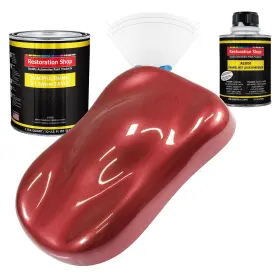 Restoration Shop 844926089714 Candy Apple Red Metallic Acrylic Enamel Auto Paint - Complete Quart K
