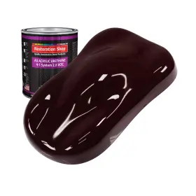 Restoration Shop 844926098617 Royal Maroon Acrylic Urethane Auto Paint Quart Color Only Professional