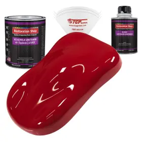Restoration Shop 844926098709 Torch Red Acrylic Urethane Auto Paint Complete Quart Kit Professional
