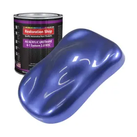 Restoration Shop 844927001098 - Indigo Blue Metallic Acrylic Urethane Auto Paint Gallon