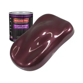 Restoration Shop 844927002064 Vintage Burgundy Metallic Acrylic Urethane Auto Paint - Quart Color O