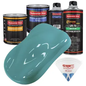 Restoration Shop 844927005294 - Bright Racing Aqua Urethane Basecoat With Clearcoat Auto Pain