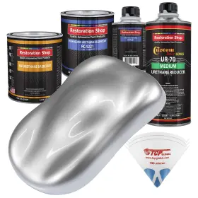 Restoration Shop 844927007113 - Irid Silver Metallic Urethane Basecoat With Clearcoat Auto Pa