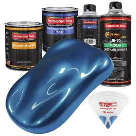 Restoration Shop 844927008356 Cruise Night Blue Metallic Urethane Basecoat With Clearcoat Auto Paint - Co