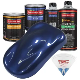 Restoration Shop 844927008370 Metallic Urethane Basecoat With Clearcoat Auto Paint Complete Medium Quart Pai