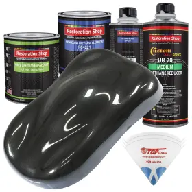 Restoration Shop 844927013015 - Black Metallic Low Voc Urethane Basecoat With Clearcoat Auto