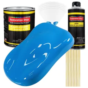 Restoration Shop 844998028505 Grabber Blue Acrylic Enamel Auto Paint - Complete Gallon Kit Profes