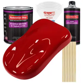 Restoration Shop 844998030898 - Victory Red Acrylic Urethane Auto Paint Complete Gallon Pai