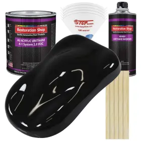 Restoration Shop 844998030973 Boulevard Black Acrylic Urethane Auto Paint - Complete Gallon Kit P