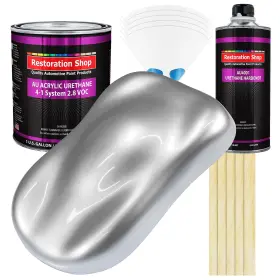 Restoration Shop 844998031079 Shop-iridium Silver Metallic Acrylic Urethane Auto Paint-complete