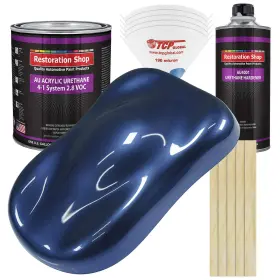 Restoration Shop 844998031123 - Sapphire Blue Metallic Acrylic Urethane Auto Paint Complete