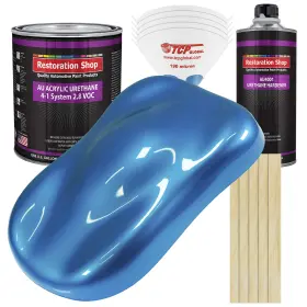 Restoration Shop 844998031208 - Intense Blue Metallic Acrylic Urethane Auto Paint Comple