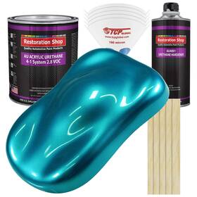 Restoration Shop 844998031215 Shop-teal Green Metallic Acrylic Urethane Auto Paint-complete