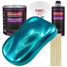 Restoration Shop 844998031215 Shop-teal Green Metallic Acrylic Urethane Auto Paint-complete