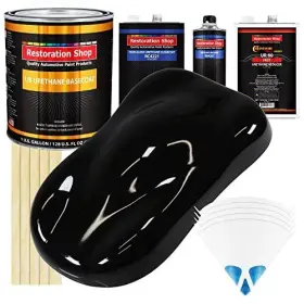 Restoration Shop 844998043010 - Jet Black Urethane Basecoat With Clearcoat Auto Paint Co
