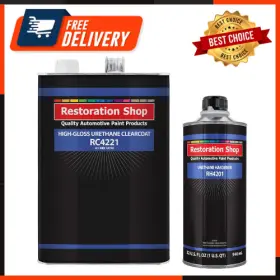 Restoration Shop 844998133674 2.1 Voc High Gloss Urethane Clear Gallon Kit With Hardener