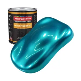 Restoration Shop 848849035865 Teal Green Metallic Urethane Basecoat Auto Paint - Gallon Color Only