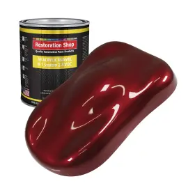 Ae2702-gl Restoration Shop Fire Red Pearl Acrylic Enamel Auto Paint - Gallon Color Only Profes