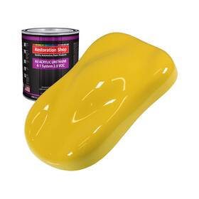 Restoration Shop Au1401-qt Shop-daytona Yellow Acrylic Urethane Auto Paint-quart Paint Color