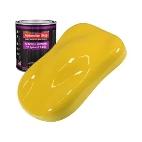 Au1401-qt Restoration Shop Shop-daytona Yellow Acrylic Urethane Auto Paint-quart Paint Color