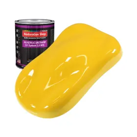 Au1413-qt Restoration Shop Sunshine Yellow Acrylic Urethane Auto Paint - Quart Color Only Professio
