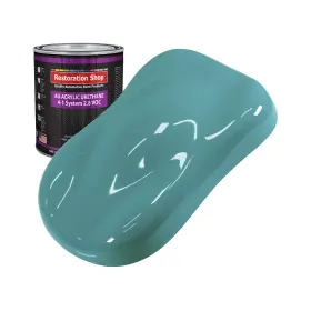 Au1518-qt Restoration Shop Bright Racing Aqua Acrylic Urethane Auto Paint - Quart Color Only Profes