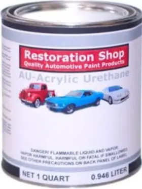 Au1702-qt Restoration Shop - Graphic Red Acrylic Urethane Auto Paint Quart Color O