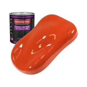 Au1801-qt Restoration Shop Speed Orange Acrylic Urethane Auto Paint Quart Color Only Professional