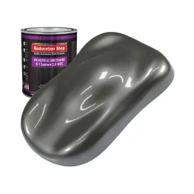 Au2104-qt Restoration Shop Dark Charcoal Metallic Acrylic Urethane Auto Paint - Quart Color Only