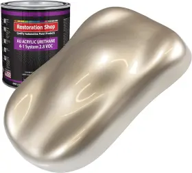 Au2203-qt Restoration Shop - Cashmere Gold Metallic Acrylic Urethane Auto Paint Quart