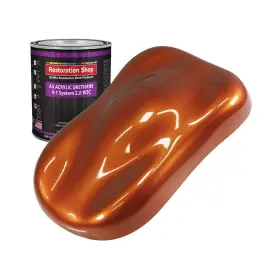 Au2212-qt Restoration Shop Inferno Orange Pearl Metallic Acrylic Urethane Auto Paint Quart Color On