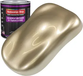 Au2301-qt Restoration Shop - Driftwood Beige Metallic Acrylic Urethane Auto Paint Quart