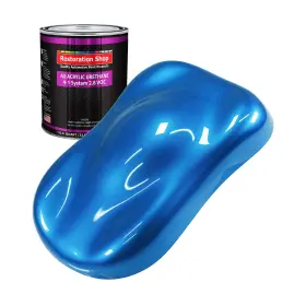 Au2522-qt Restoration Shop - Fiji Blue Metallic Acrylic Urethane Auto Paint Quart Pai
