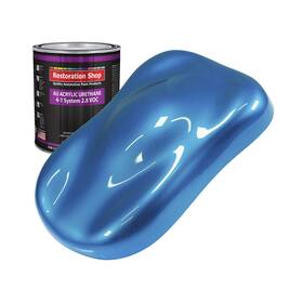 Restoration Shop Au2525-qt Shop-intense Blue Metallic Acrylic Urethane Auto Paint-quart Paint C