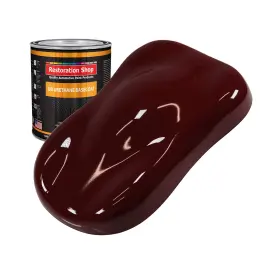 Ub1708-qt Restoration Shop Carmine Red Urethane Basecoat Auto Paint Quart Color Only Professional