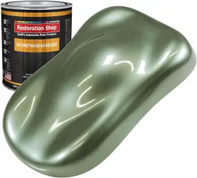 Ub2608-qt Restoration Shop - Fern Green Metallic Urethane Basecoat Auto Paint Quart Only