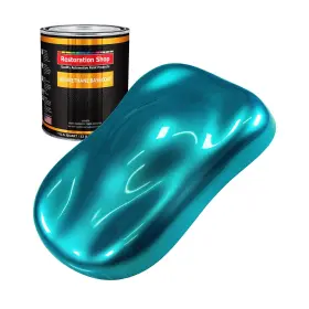 Ub2613-qt Restoration Shop - Teal Green Metallic Urethane Basecoat Auto Paint Quart P