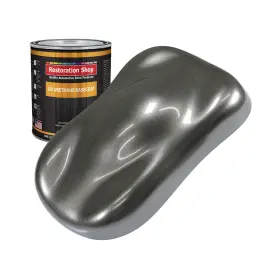 Ub2911-qt Restoration Shop - Charcoal Gray Firemist Urethane Basecoat Auto Paint Quart P