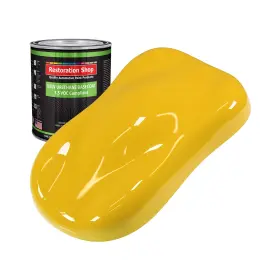 Ublv1411-qt Restoration Shop Indy Yellow Low Voc Urethane Basecoat Auto Paint Quart Color Only Prof