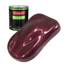 Ublv2703-qt Restoration Shop - Vintage Burgundy Metallic Low Voc Urethane Basecoat Auto Pain